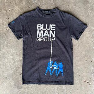 Vintage Blue Man Group Graphic Tee • Y2K • Performance Art • Size S